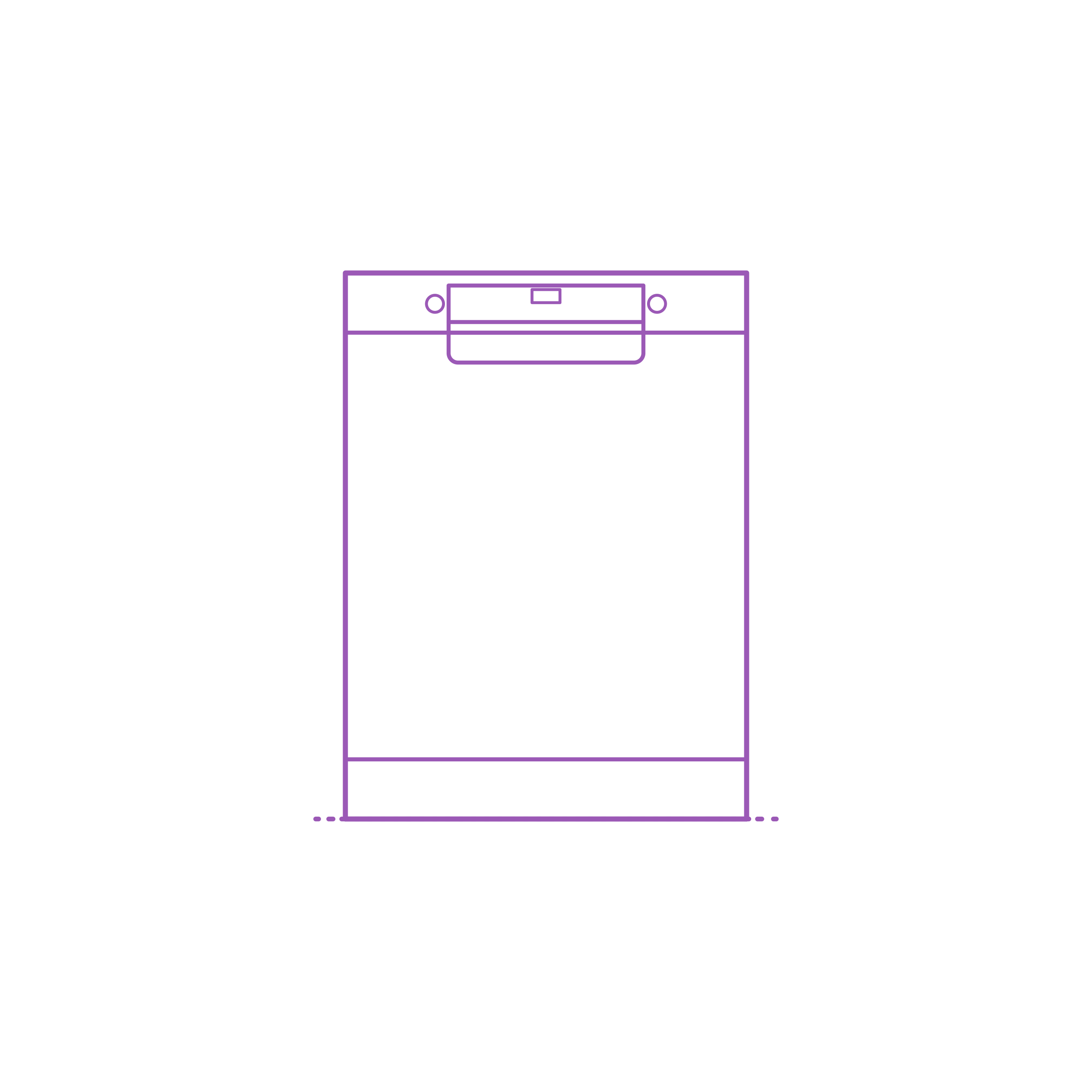 Fixtures Dishwashers Bosch 300 Series Recessed Handle Dishwasher 24 Inch Svg Line Art Free Vectors